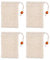 4 Pack Organic Sisal Soap Saver Bags - Natural Drawstring Bags for Eco-Friendly Shower Use