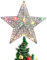 STOBOK Weihnachtsbaum Stern Topper Lichter Weihnachtsbaumspitze Baumspitze Baumschmuck glitzerte baumkronen Lampe Ornament Party wohnkultur