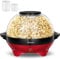 Yabano Popcorn Maker Machine, 5L Popcorn Popper, Nonstick Plate, Electric Stirring with Quick-Heat Technology, Cool Touch Handles, Healthy Less Fat, 800W, RED