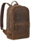 STILORD 'Kellis' Large Vintage Genuine Leather Backpack for Men & Women - 15 Inch Laptop Rucksack - Leather Daypack for Work, University & Leisure, Colour:Middle Brown