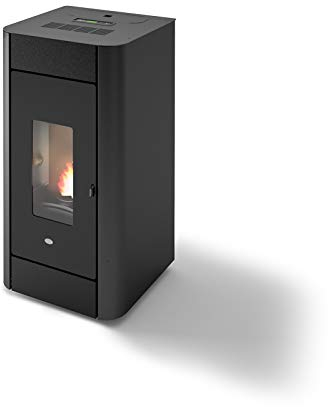 Eva Calor 901670700 Pelletofen Hydro Frida 13 kw belüftet schwarz geprägt