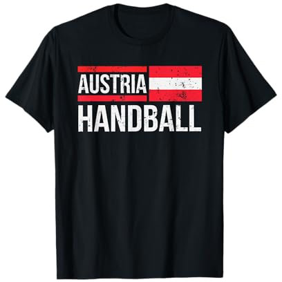Österreich Handball Flagge Fan Team Spieler Trikot Geschenk T-Shirt