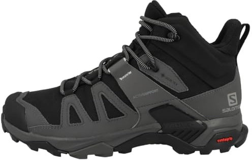 SALOMON Herren X Ultra 4 Sneaker, Schwarz/Magnet/Perleblau, 43 1/3 EU
