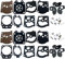 Queta Kit di Riparazione, Membrana e guarnizioni per carburatore Walbro K10-WAT WA & WT serie