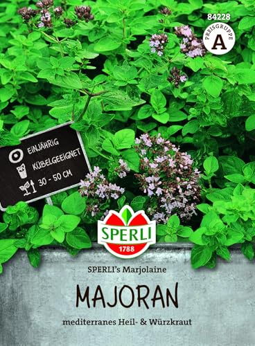 Sperli Majoransamen SPERLI's Marjolaine 84228, Kräutersaat | Aromatische Kräutersamen für mediterrane Küche, Gewürzkraut, einjährig