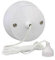 SDMAX White Ceiling Pull Cord Switch, 6Amp 1 Way Bathroom/Toilet Light Switches,2 Way Light Switch,Long String Pullcord White Round Ceiling Mounted