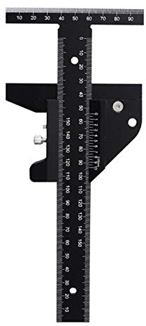 Holzbearbeitungsschreiber - Markierung T-förmiges Lineal Holzbearbeitungsschreiber DIY-Werkzeug Aluminiumlegierung Professional