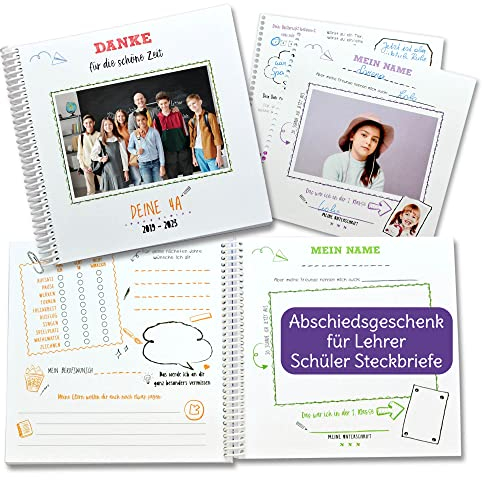 Abschiedsgeschenk Lehrerin Erzieherin, Erinnerungsbuch Lehrer zum Abschied in die Karenz, den Ruhestand, Abschluss 4 Klasse Geschenk, Abschied Grundschule, Geschenk Lehrer, Geschenk Lehrerin