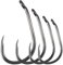 Luroad 50pcs Barbless Carp Coarse Eyed Fishing Hook Size 2, 4, 6, 8, 10, Available in Teflon Coated Curved Shank Hook and Wide Gape Hook for Freshwater Saltwater (Hook size 2, Wide Gape)