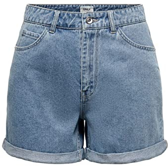 Onlvega Hw Mom DNM Shorts Noos