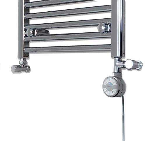 terma MOA Chrome Thermostatic Electric Element for Heated Towel Rail Radiator, Standard and Dual Fuel, ALL WATTS (Full Dual Fuel Kit, 300W)