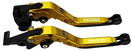 Motorrad Bremshebel Brems kupplungshebel für Yamaha YZF R1 R1M R1S R6 MT09 FZ1 FAZER (Gold,R1 2002-2003 R6 1999-2004 FZ1 FAZER 2001-2005)