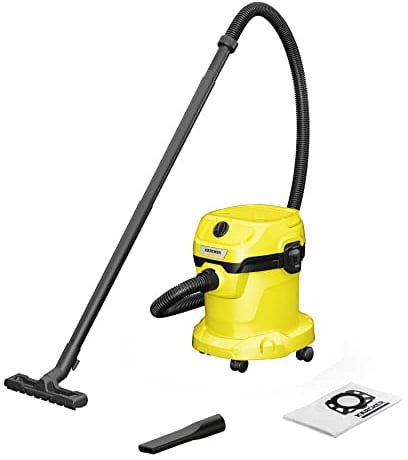 Aspirator umed/uscat Karcher WD 2 V-15/4/18 1.628-003.0, 1000W, 15L, aspirare umeda si uscata, Maner transport pliabil, Functie de suflare, Duza spatinguste, Galben