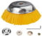 SI FANG 8 Inch/200mm Nylon Grass Strimmer Cutter Head, Universal Trimmer Weed Brush Head with 5Pcs Adapter Attachments Kit, Filament Nylon Abrasive Bristle Strimmer Wire Cup Brush for Garden Lawn