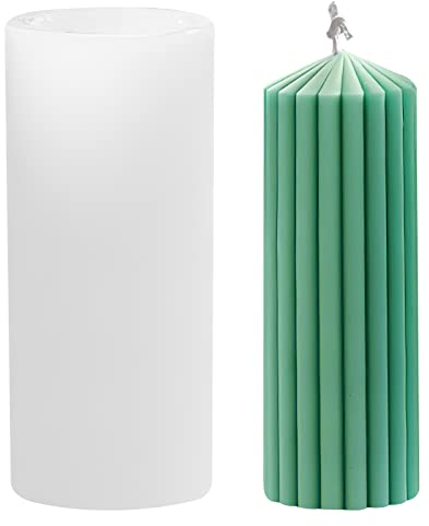 Silikon Kerzenform, Kerze Silikonform Gießform Silikon Kerzengießform, 3D DIY Silikonform Kerzen, Spiralförmige Quadratische Silikon Kerzenform, Silikonformen für Kuchen Candle Mold, Weihnachten Deko