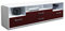 Lqliving TV-Board Lowboard Azula, Korpus in Weiss matt, Front im trendigem Rot, Bordeaux (180x49x35cm), mit Metall Griffen, Made in Germany