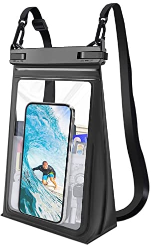 Pochette Étanche Smartphone 8.5 Pouces, Grand Coque Waterproof Pochette pour Telephone Portable Etanche pour iPhone 16 15 14 13 Pro Max Samsung S24/23 Ultra IPX8 Imperméable Protection Telephone Eau