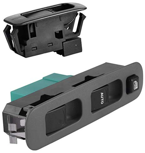Bumdenuu Interruttore di controllo principale del Alzacristallo elettrico L + R per Jimny 1998-2015, Grigio e Nero, Interruttore a Leva, ON-OFF-ON, Pulsante