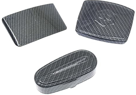 Cif Kit Carbon Look VESPA 50 SPECIAL Coperchio Foro Contachilometri + Visiera Stop Posteriore + Coperchio Molleggio Forcella