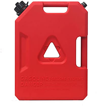 1/2/3 gallon Bidon de carburant Jerry, Conteneur d'essence portable avec bec flexible, Réservoir de carburant durable pour voitures, camions, motos, cross-country, voyage (rouge)
