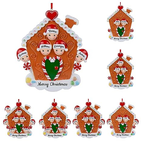 Familie Hängen mit Names, 2024 Familie Weihnachtsschmuck personalisiert, Weihnachtsbaum Familie Anhänger Ornament Dekorationen