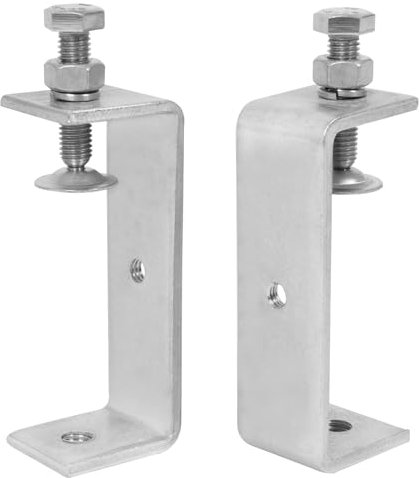 Gtouse C Clamp Tiger Clamp, 304 Stainless Steel, 100mm, 2-Pack, Heavy Duty Woodworking Welding U Clamps with Stable Wide Jaw Openings