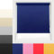 Ev Dekor Roller Blinds - Navy | Blue 60 Width 165 cm Drop, Thermal Blackout Roller Blind Insulated UV Protection Child Safe Premium Fabric Home Office Window Blinds