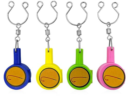 Tiardey 4PCS Fishing Hook Tying Tool Convenient Fishing Line Knotter Fishing Gifts for Men
