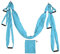 Aerial Yoga Hängematte, Aerial Yoga Swing Set mit Aufbewahrungsbeutel, Karabinerhaken, Yoga Starter Kit für alle Level, Yoga Hängematte Trapez Verlängerung, Aerial Yoga Swing Sling (Blauer See)