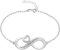 MI JOYA PERSONALIZADA - Pulsera Infinito Mujer Plata Personalizada con Nombres, Hasta 4 - Regalo original para novia, madre o abuela (Infinito Mensaje)