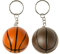Porte-Clé Ballon de Basket en Mousse - Couleur Orange ou Marron Aléatoire - à l'unité