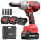 Avhrit Cordless Impact Wrench 1/2, High Torque 700Ft-lbs(950N.m) Electric Impact Gun w/ 2X 4000mAh Battery, Fast Charger & 4 Sockets, Power Impact Driver for Car Tires Truck