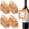 DONGKER Cajas de papel kraft para botellas de vino, 20 unidades, para colgar botellas, cajas con ventana para guardar dulces, chocolates y galletas