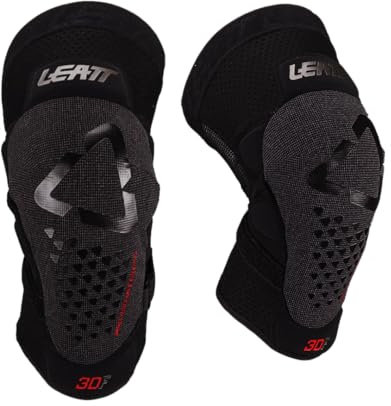Leatt Rodillera 3DF 5.0 EVO FASTFIT Negra L/XL Zapatillas de Ciclismo, Unisex-Adult, Black