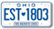 Classic Magnets, Ohio State Kennzeichenmagnet, 4,8 x 9,7 cm, Sammlerstück, Souvenirs, hergestellt in den USA