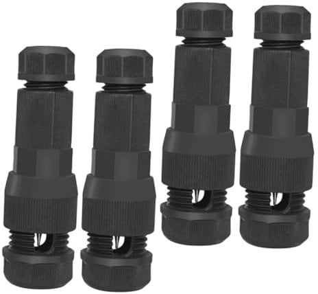 CRILSTYLEO 4pcs Low Voltage Wire Connectors for Landscape Lighting Garden and Lawn Electrical Cable Connectors Weatherproof and Durable Ideal for Outdoor Light Installations