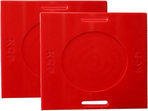 Multigröße stapelbar Universelle Wagenheberauflagen for Feuerwehrautos/Kräne/Abstände, stabile robuste Anhängerauflagen, Nivellierauflagen for Wohnmobile for Bodenschutz(2 Pcs,50x50x5cm/19.7x19.7x2in)