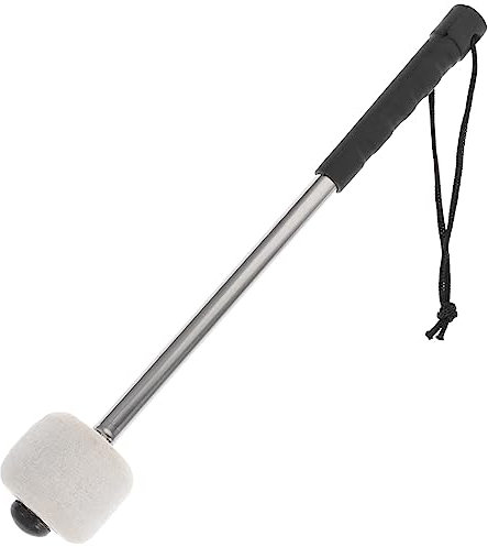 ibasenice Bassdrum Wollfilz Schläger Mit Edelstahl Griff Percussion Instrument Zubehör Für Schlaginstrumente Musikinstrumente