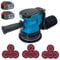 Akku-Exzenterschleifer für Makita 18V Akku, 125 mm Schleifmaschine Multifunktionale Exzenterschleifmaschine 12 Schleifpapier 120/180/240 je 4, Mini Polier schleifmaschine Akku