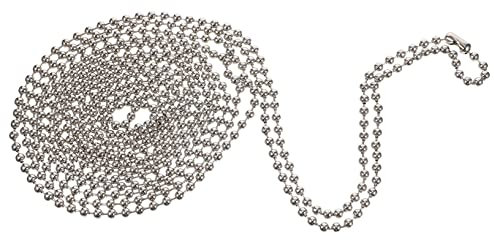 Vaguelly 1Set Blind Beaded Cord Chain Extension Metal Bead Roller Blind Pull Chain with Connectors for Window Roller Blinds for Home Decor and Crafting Projects