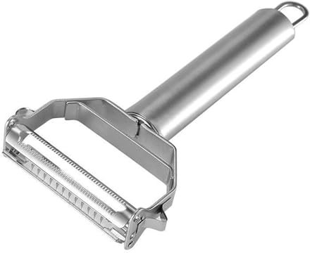 1 pcs Carrot Shredder, Julienne Peeler Stainless Steel for Fruit and Vegetables, Double Sided Blade Julienne Slicer