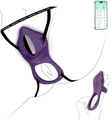 Panty Vibrator Adult Sex Toys Clitoral & G-Spot Stimulator, 4 in 1 App Control Sex Toyscouples for Couples with 9 Vibration Modes, Finger Wearable Vibabrator for Women Sex Toy Vibrators