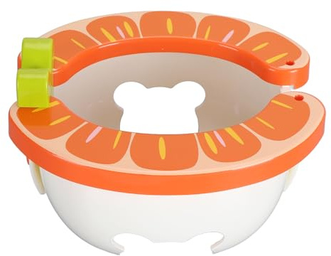 Focket Töpfchentraining -Toilettensitz, Faltbares Reiseköpfchen mit Nicht -Slip Basis für Kleinkindreisen (ORANGE)