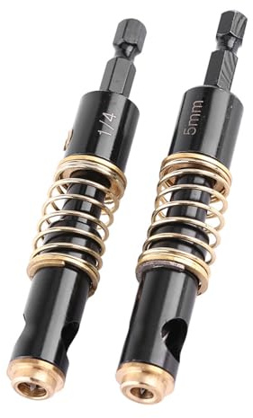 ZJchao Bit Shelf Pin Self Centering Hinge Drill Bit | Premium Brass Tip & High-Speed Steel | 5mm & /4 Inch Options for Wood and Plastic Installation (2 sets)