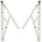 Truly PVC Supplies 13mm x 12 Top Hung Window Stays/Friction Hinges - Modern, Gray, Unfinished Ferritic Steel