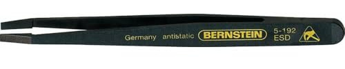 Bernstein 5-192 Plastic Forceps 120 mm Offset Straight/Flat/Broad Points Conductive