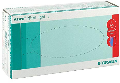 B. Braun VASCO Nitril light Untersuchungshandschuhe L 100 St