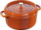 STAUB Cocotte en Fonte Émaillée avec Couvercle, Tous feux dont induction, 5 à 7 personnes, Ronde, 28 cm, 6,70 L, 7,7 kg, Cannelle