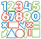 Tescoma 630926 Delicia Kids Tagliabiscotti Numeri, Pezzi, Acciaio, Multicolore, 21 Pz