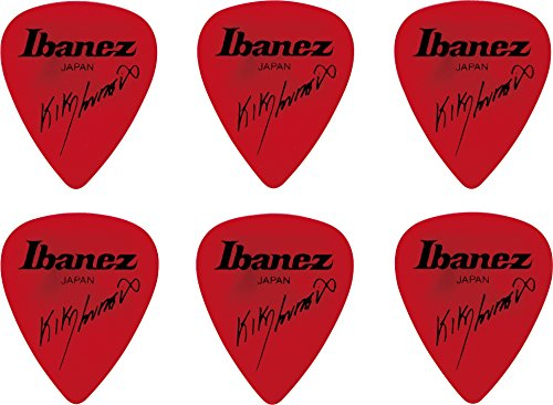 IBANEZ Kiko Loureiro Signature Picks 1,2mm Polyacetal 6 Stück - rot (B1000KL-RD)